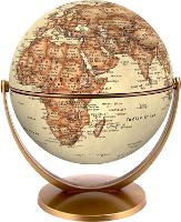 Antique World Globe 15cm: Swivel and Tilt World Antique Globe