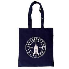 Glasgow University Tower Tote Bag - Navy