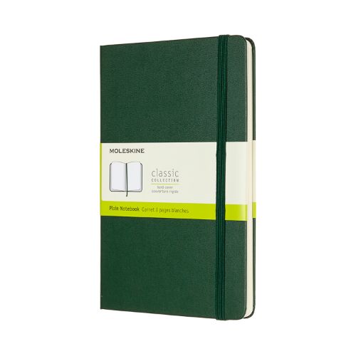 Moleskine Large Plain Hard Covercover Notebook: Myrtle Green