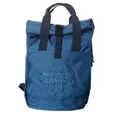 Glasgow University Branded Backpack - Airforce Blue